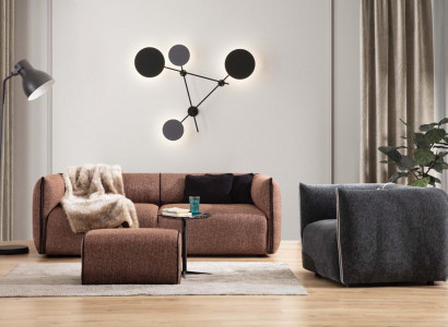 Luxus Couch 4+1 Möbel Sofa Couchen Sofagarnitur 2tlg. Sofagarnitur braun